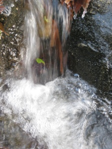An icy cascade